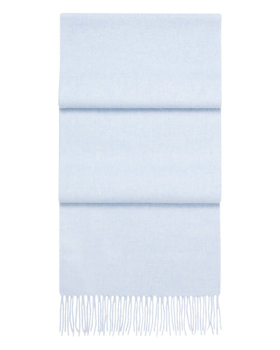 N.Peal Unisex Woven Cashmere Scarf Cornflower Blue