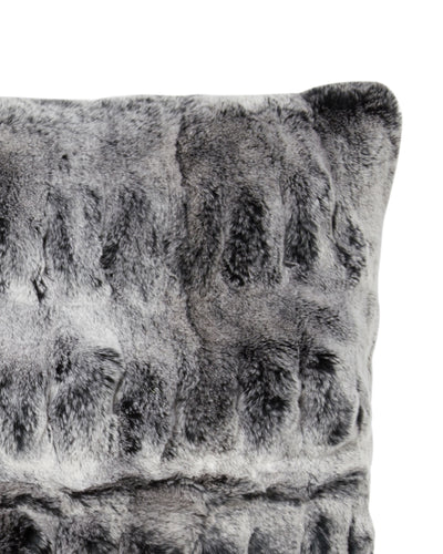 N.Peal Fur And Cashmere Cushion Black