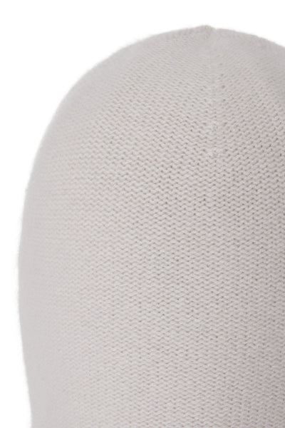 N.Peal Unisex Double Layer Cashmere Beanie Snow Grey