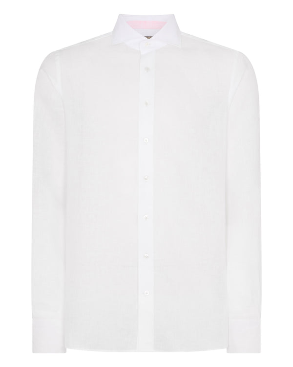 Men's Cannes Linen Shirt White