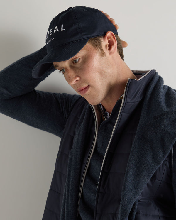 N.Peal Unisex N.Peal Cotton Cap Navy Blue