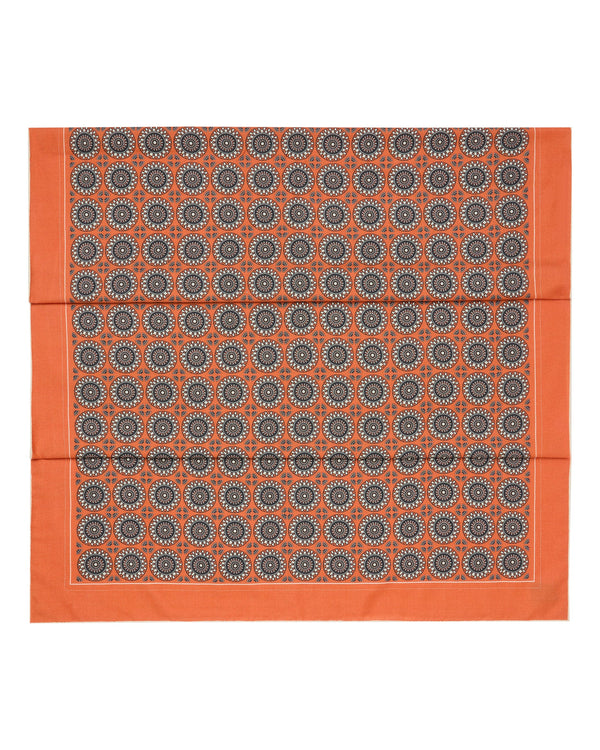 N.Peal Women's Geometic Pashmina Orange