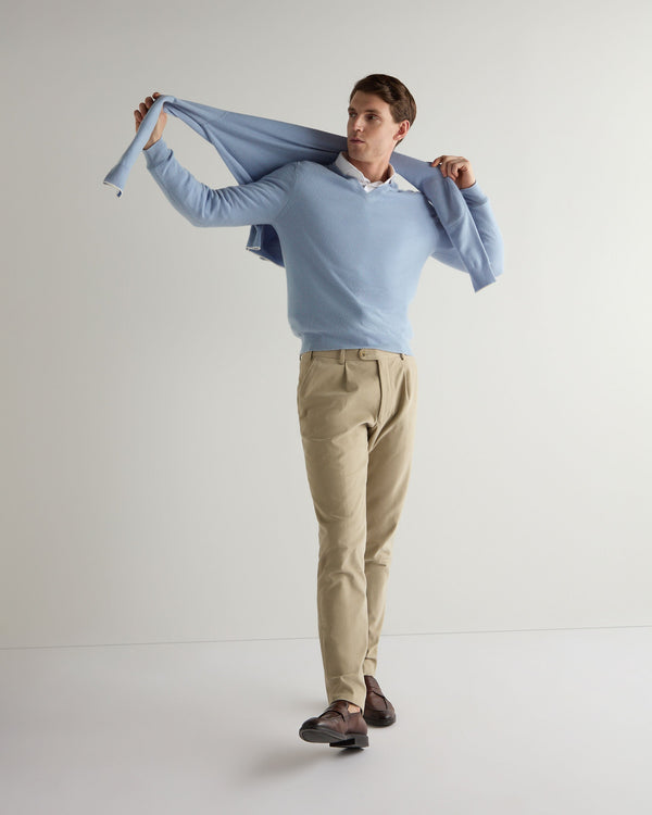 Men's Burlington V Neck Cashmere Sweater 3