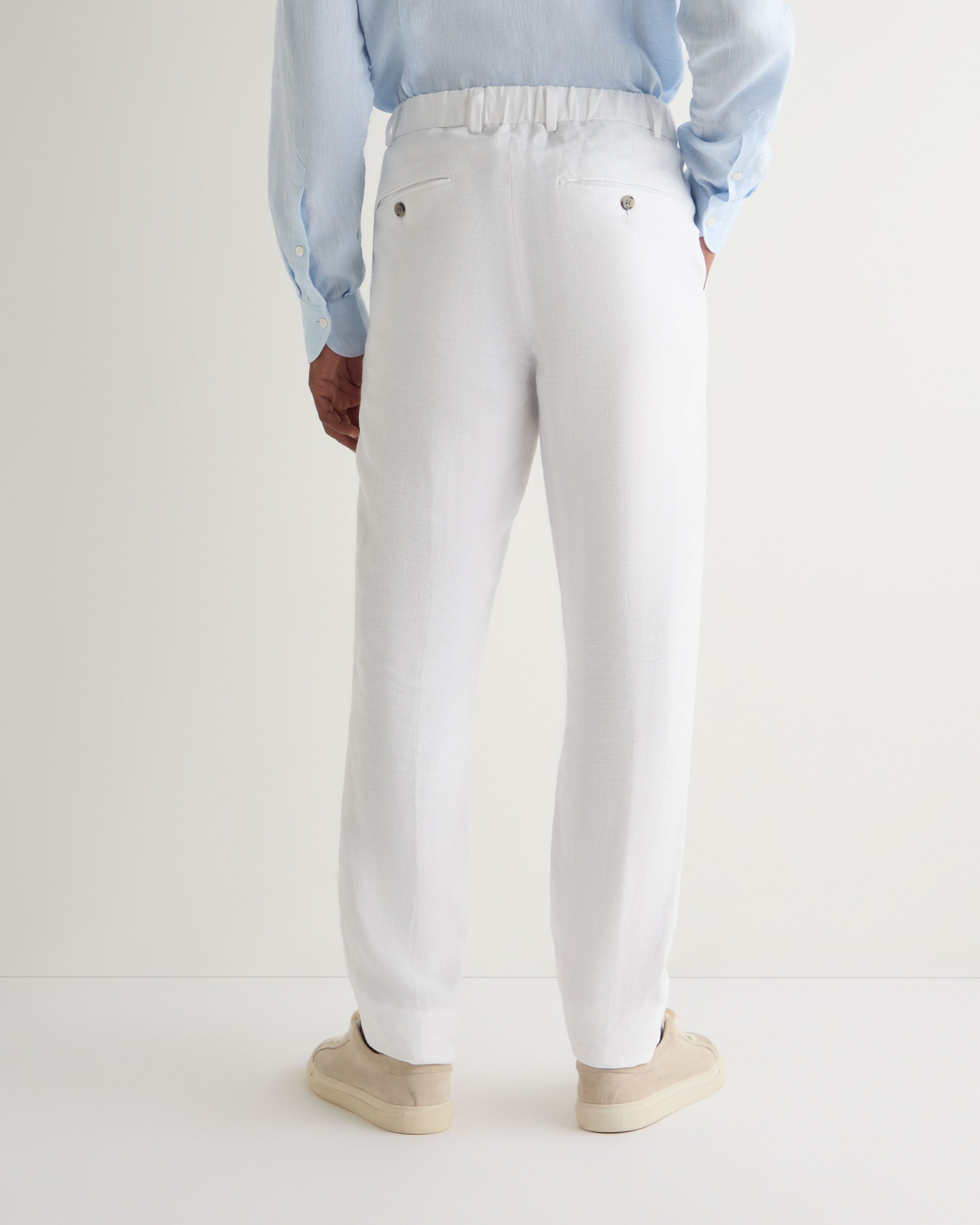 N.Peal Men's Atrani Linen Pant White - 36R N.Peal Men's Atrani Linen Pant White - 36R