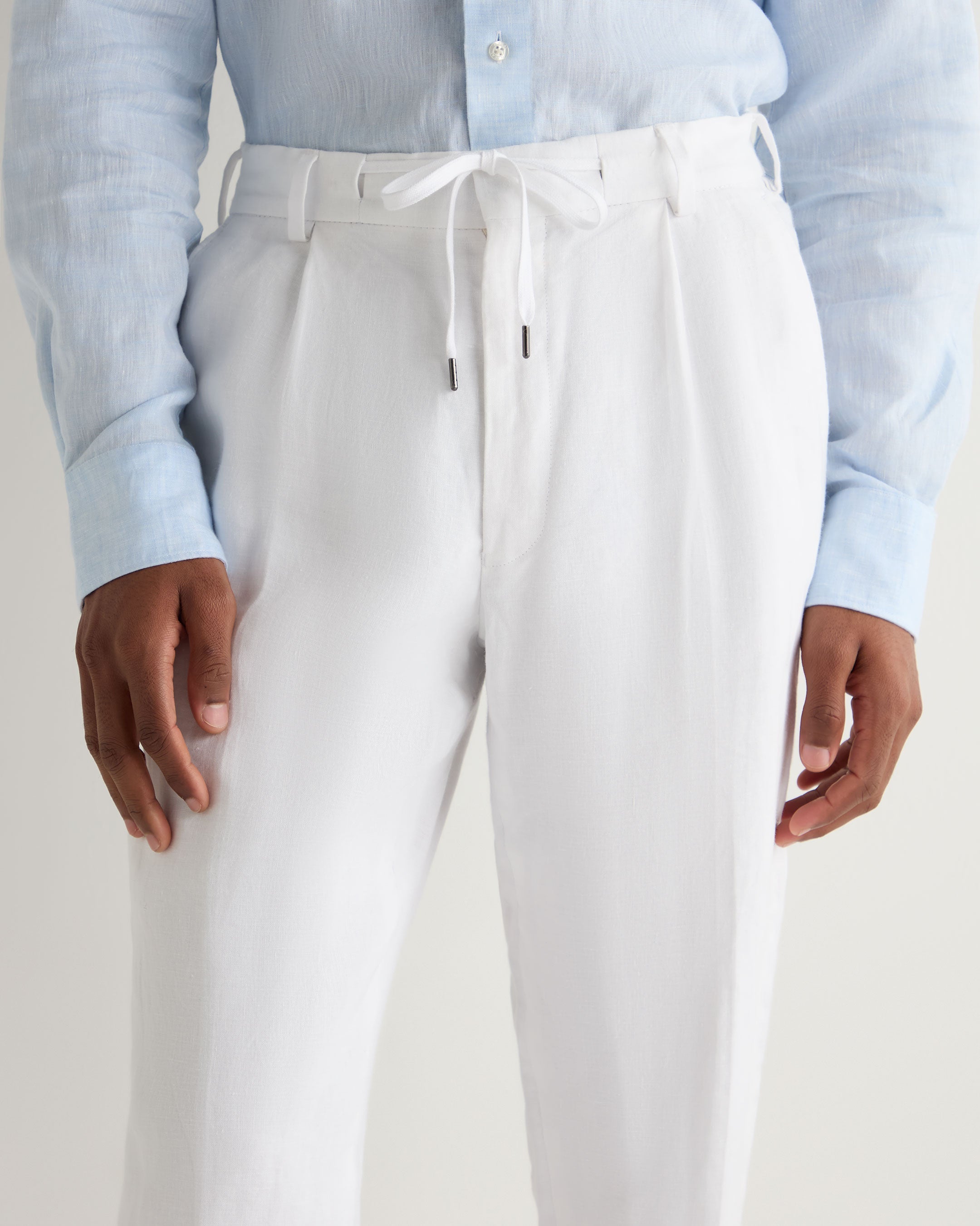 N.Peal Men's Atrani Linen Pant White - 36R N.Peal Men's Atrani Linen Pant White - 36R