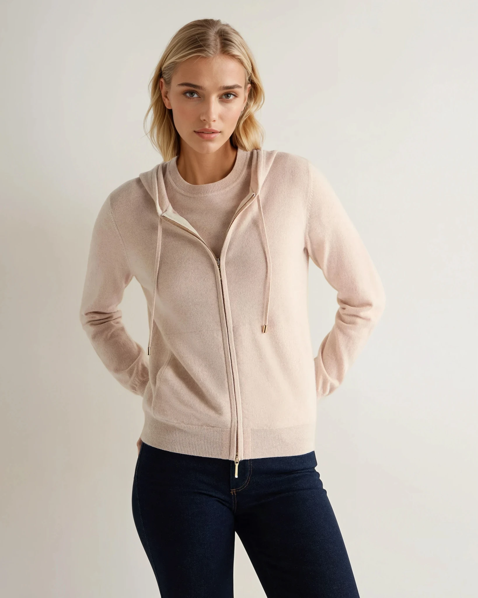 LIDNM WOOL CASHMERE ZIP HOODIE LIDNM WOOL CASHMERE ZIP HOODIE