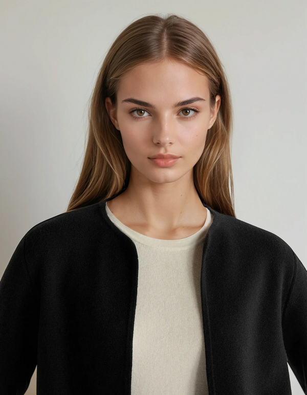 N.Peal Women's Milano Cashmere Jacket Black