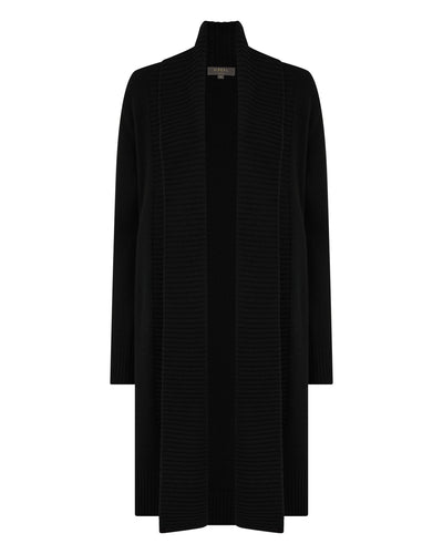 N.Peal Women's Abbey Cashmere Cardigan Black