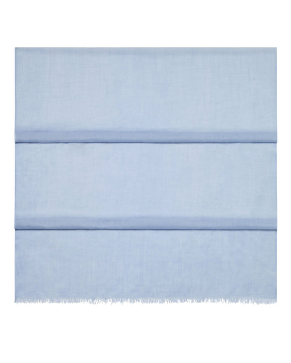 N.Peal Women's Ultrafine Pashmina Cashmere Shawl Sea Mist Blue