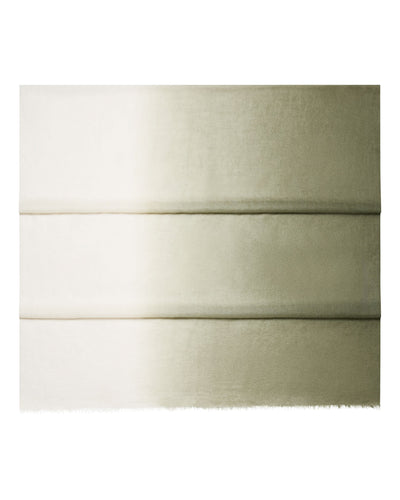 N.Peal Women's Dip Dye Cashmere Scarf Olive Green