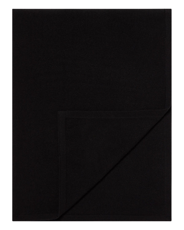 N.Peal Women's Lightweight Cashmere Shawl Black