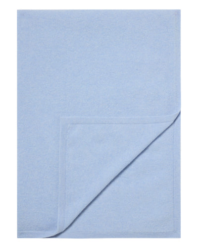 N.Peal Women's Lightweight Cashmere Shawl Sea Mist Blue