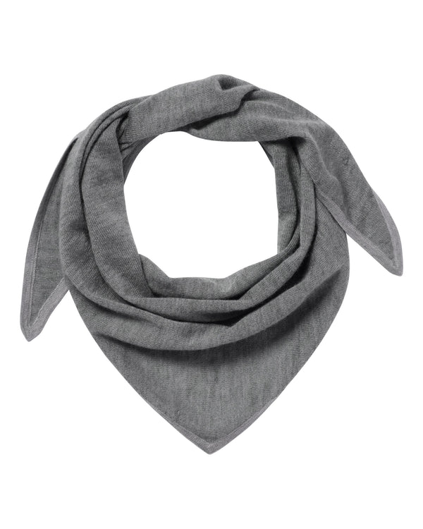 N.Peal Unisex Silk Cashmere Scarf Graphite Grey