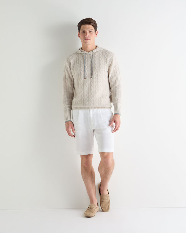 Men's Fitzrovia Cable Cashmere Hoodie 3
