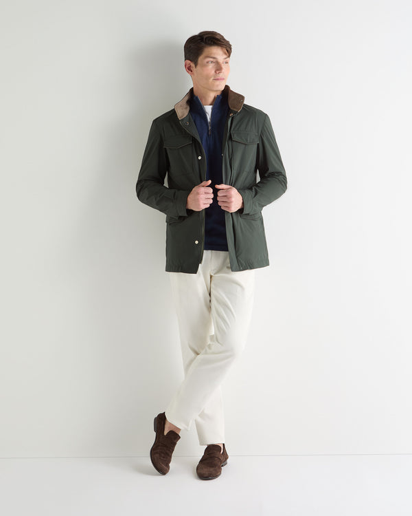 N.Peal Men's Hampton Weatherproof Jacket Dark Green