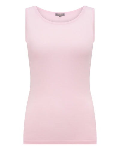 N.Peal Women's Ella Superfine Cashmere Shell Top Rosewater Pink