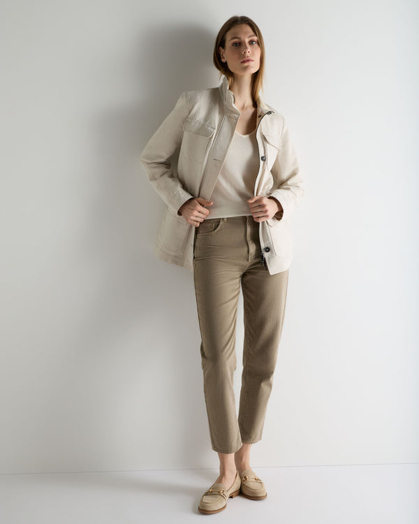 N.Peal Women's Imogen Superfine Cashmere V Neck Jumper New Ivory White