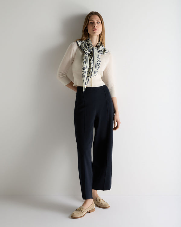 N.Peal Women's Darcie Superfine Cashmere Cropped Cardigan New Ivory White