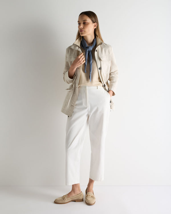 N.Peal Women's Cotton Cashmere T-Shirt Natural Brown