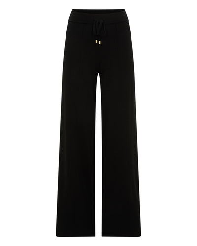 N.Peal Women's Cotton Cashmere Trouser Black