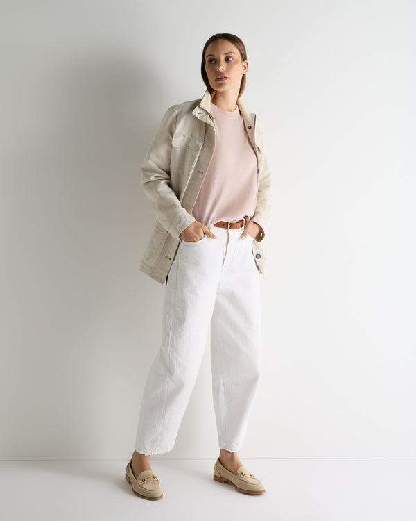 N.Peal Women's Lottie Cashmere T-Shirt Powder Pink