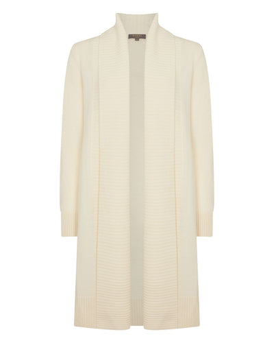 N.Peal Women's Abbey Cashmere Cardigan New Ivory White