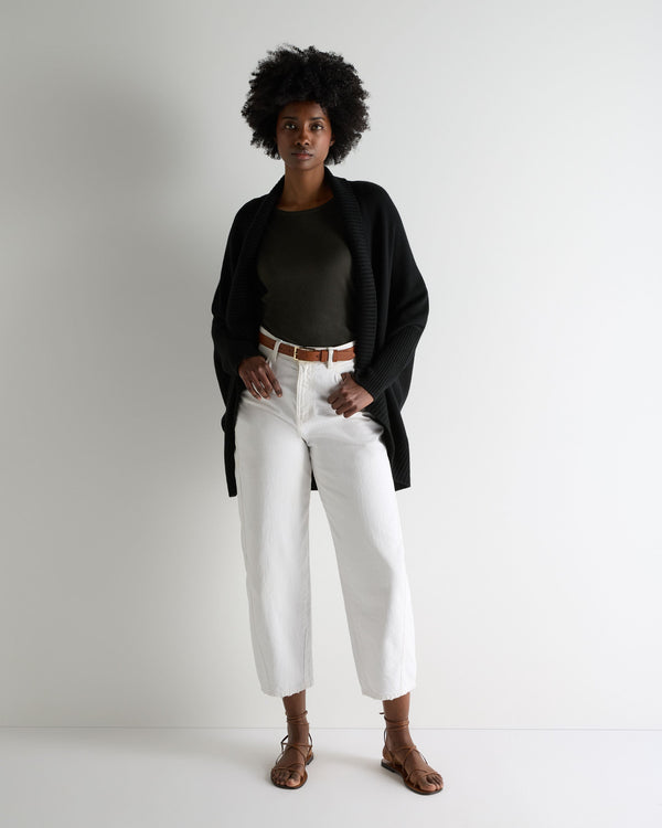 N.Peal Women's Cocooning Cashmere Cardigan Black