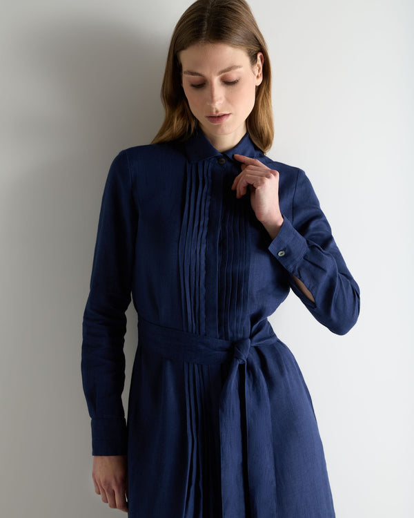 french blue linen dress New & Exclusive | Laurel French Linen Dress Tahiti Blue (S)