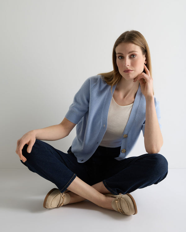 Women's Clara V Neck Cashmere Cardigan 3