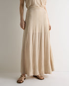 Women's Waverly Silk Cashmere Skirt Sandstone Brown