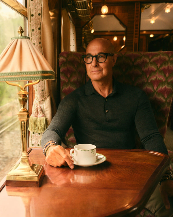 N.PEAL x TUCCI SUPERFINE POLO SHIRT Dark Charcoal Grey