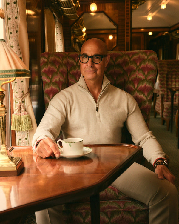 N.PEAL x TUCCI HALF ZIP Pebble Grey