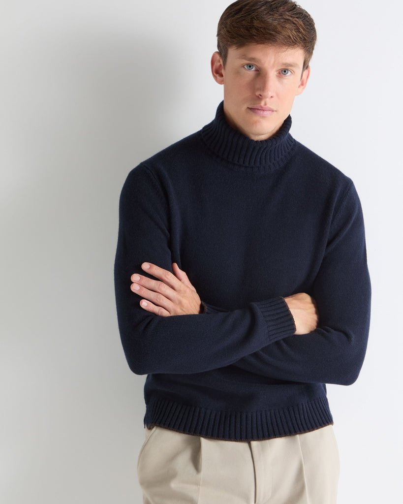 Tucci Turtle TUCCI CHUNKY TURTLE NECK Navy Blue