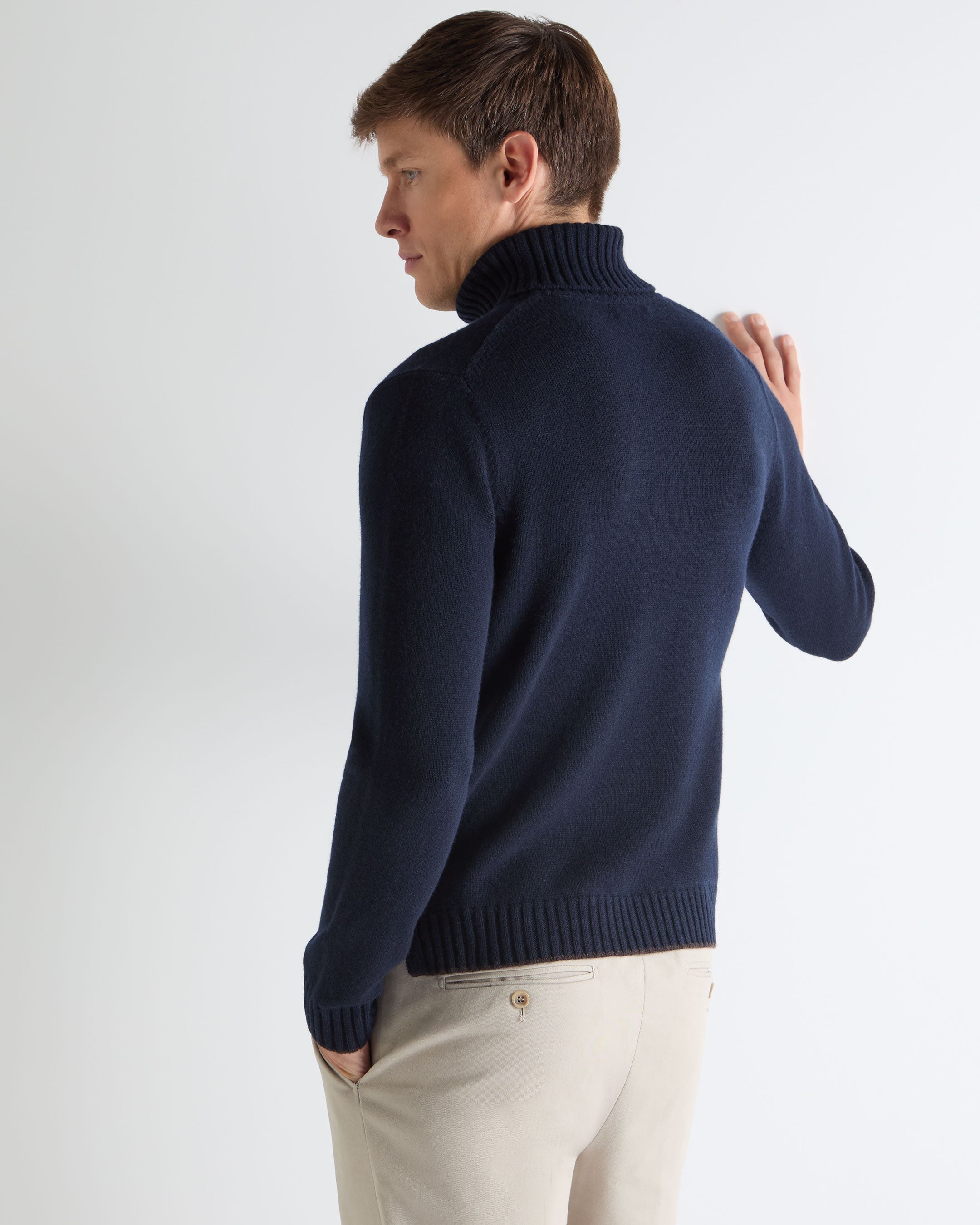 Tucci Turtle TUCCI CHUNKY TURTLE NECK Navy Blue