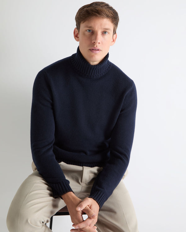 Tucci Turtle TUCCI CHUNKY TURTLE NECK Navy Blue