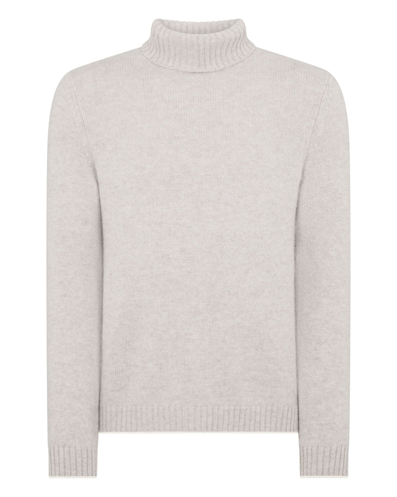 TUCCI CHUNKY TURTLE NECK Pebble Grey