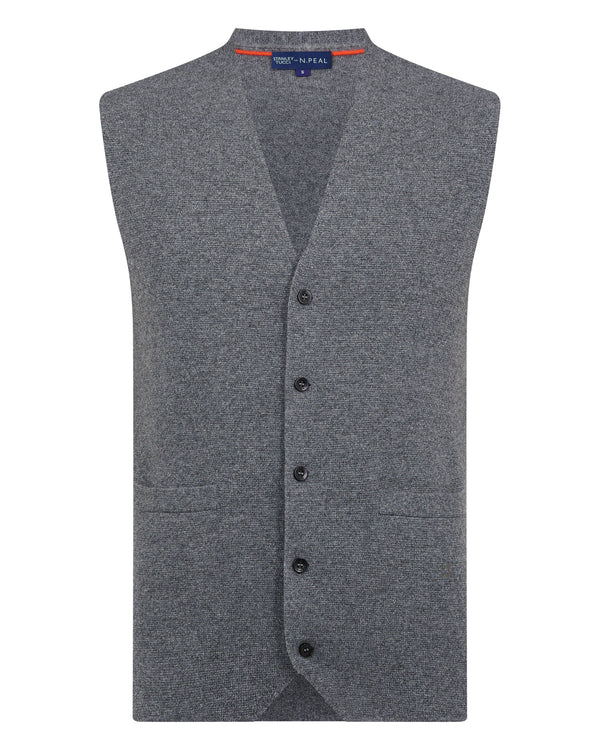 N.PEAL x TUCCI WAISTCOAT Elephant Grey