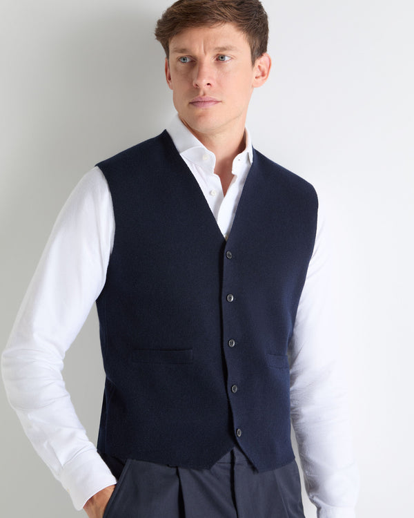 N.PEAL x TUCCI WAISTCOAT Navy Blue