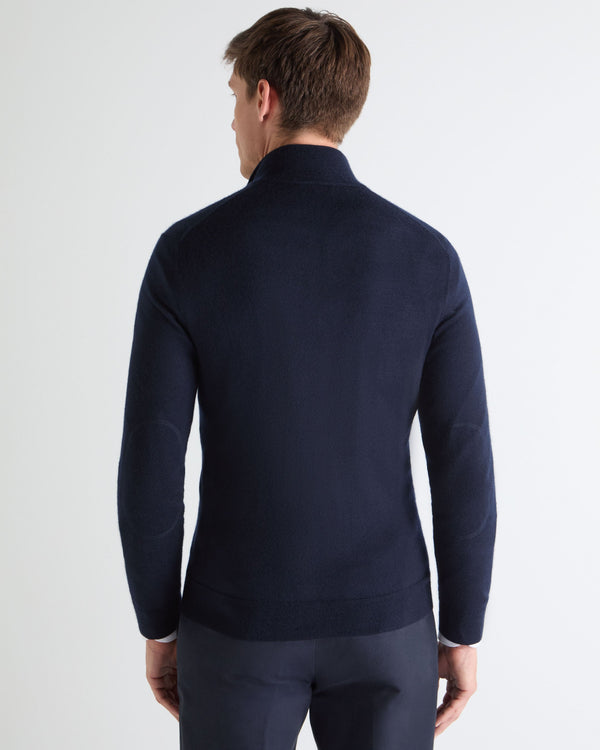 N.PEAL x TUCCI SUPERFINE FULL ZIP Navy Blue
