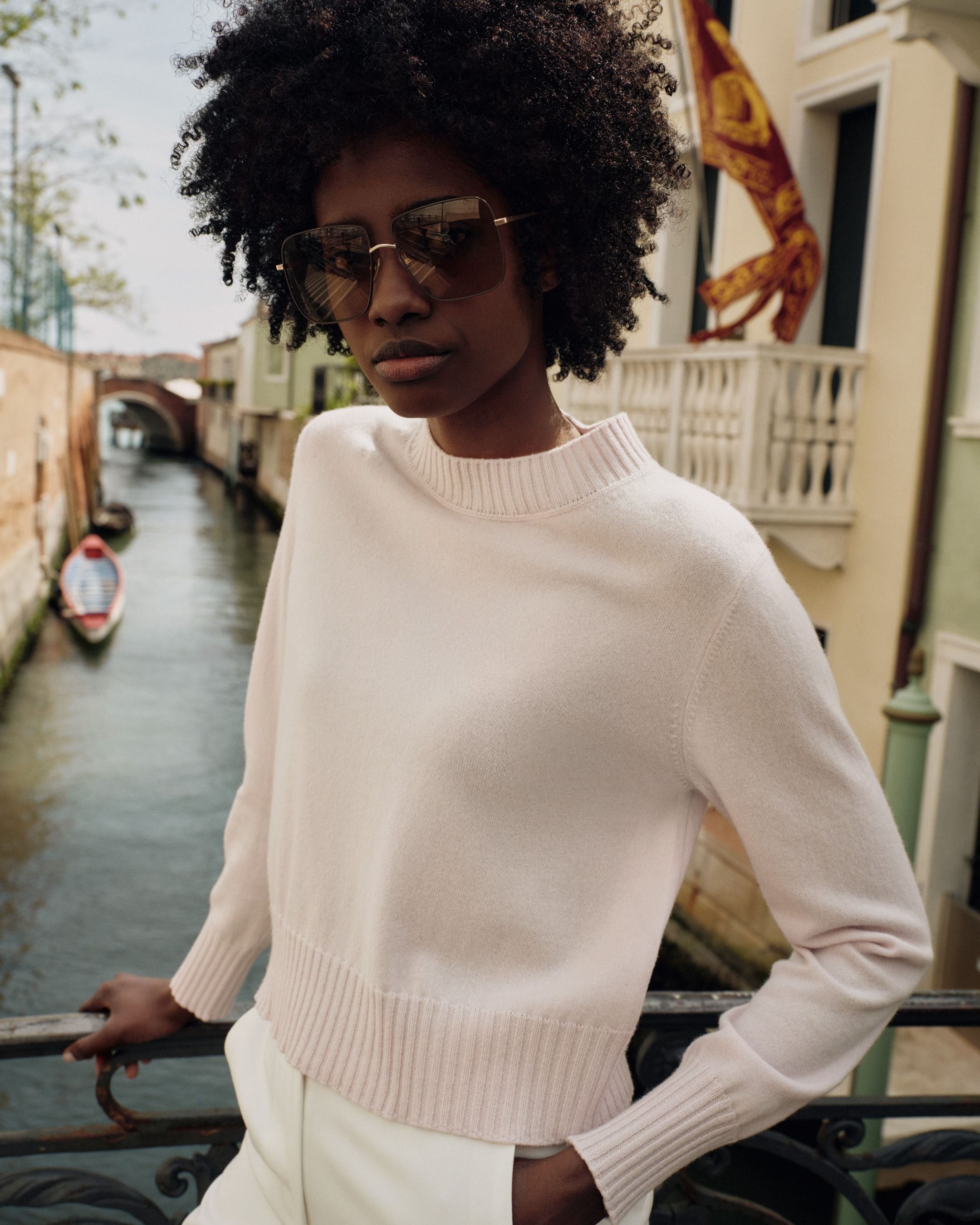 Cropped cashmere sweater online