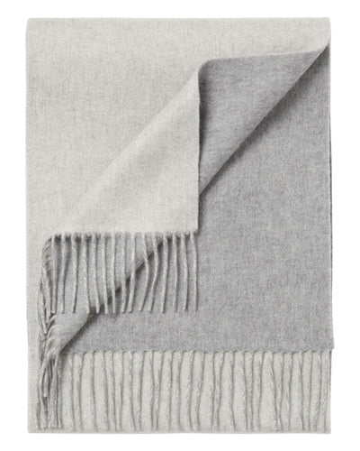 N.Peal Unisex Doubleface Woven Cashmere Scarf Fumo Grey
