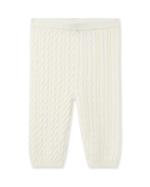Cable Cashmere Leggings New Ivory White