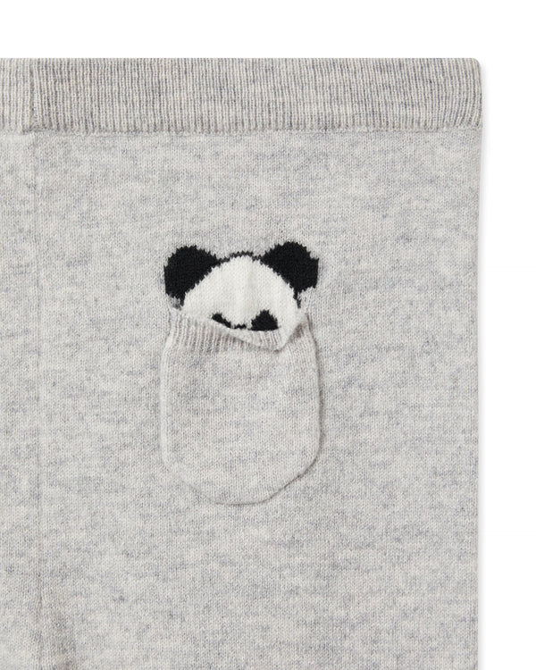 N.Peal Panda Pocket Cashmere Leggings Fumo Grey