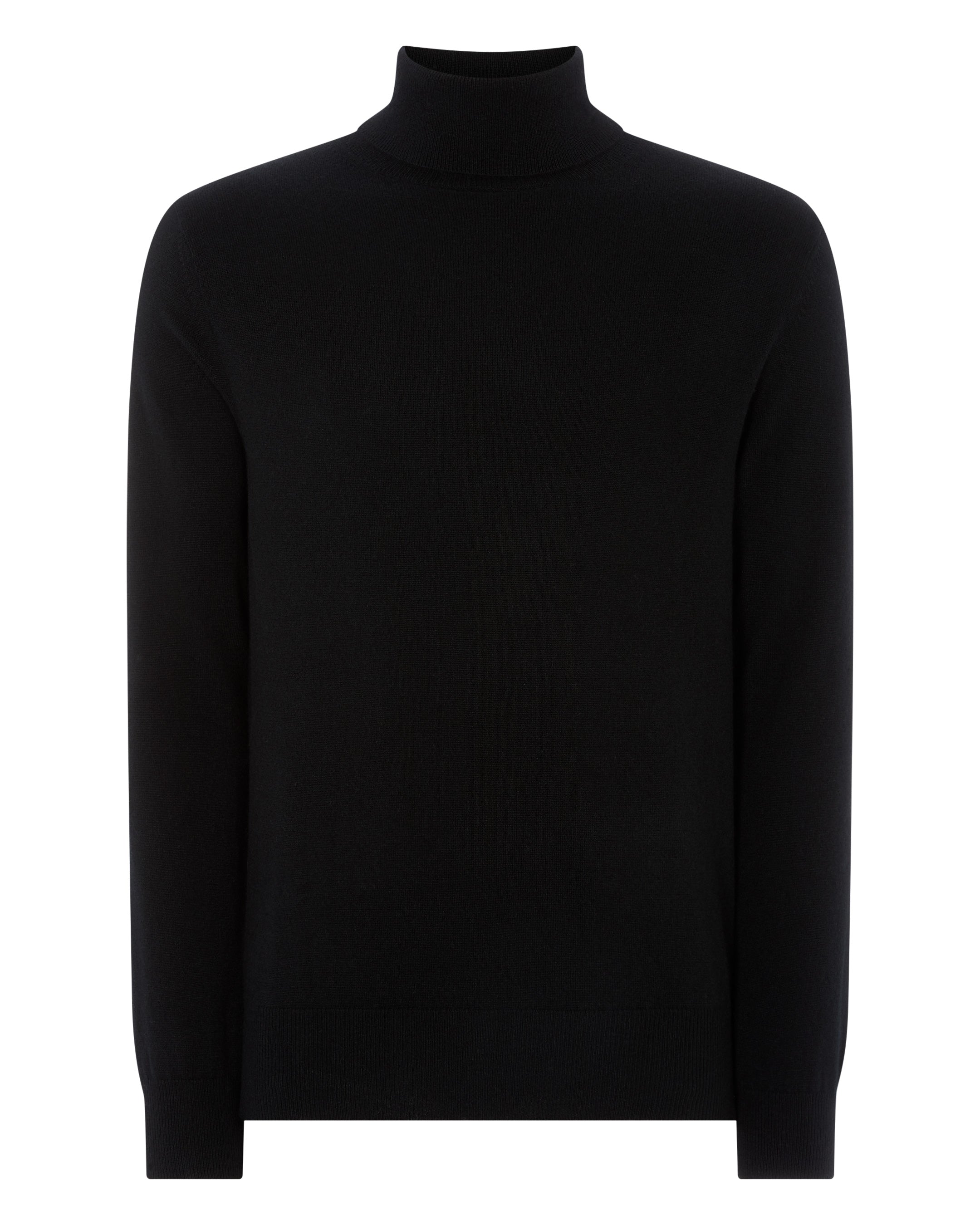 Roll neck outlet jumper black