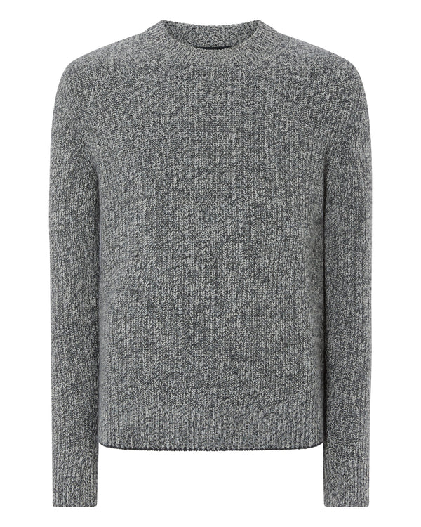 007 Chunky Marl Sweater Grey Marl