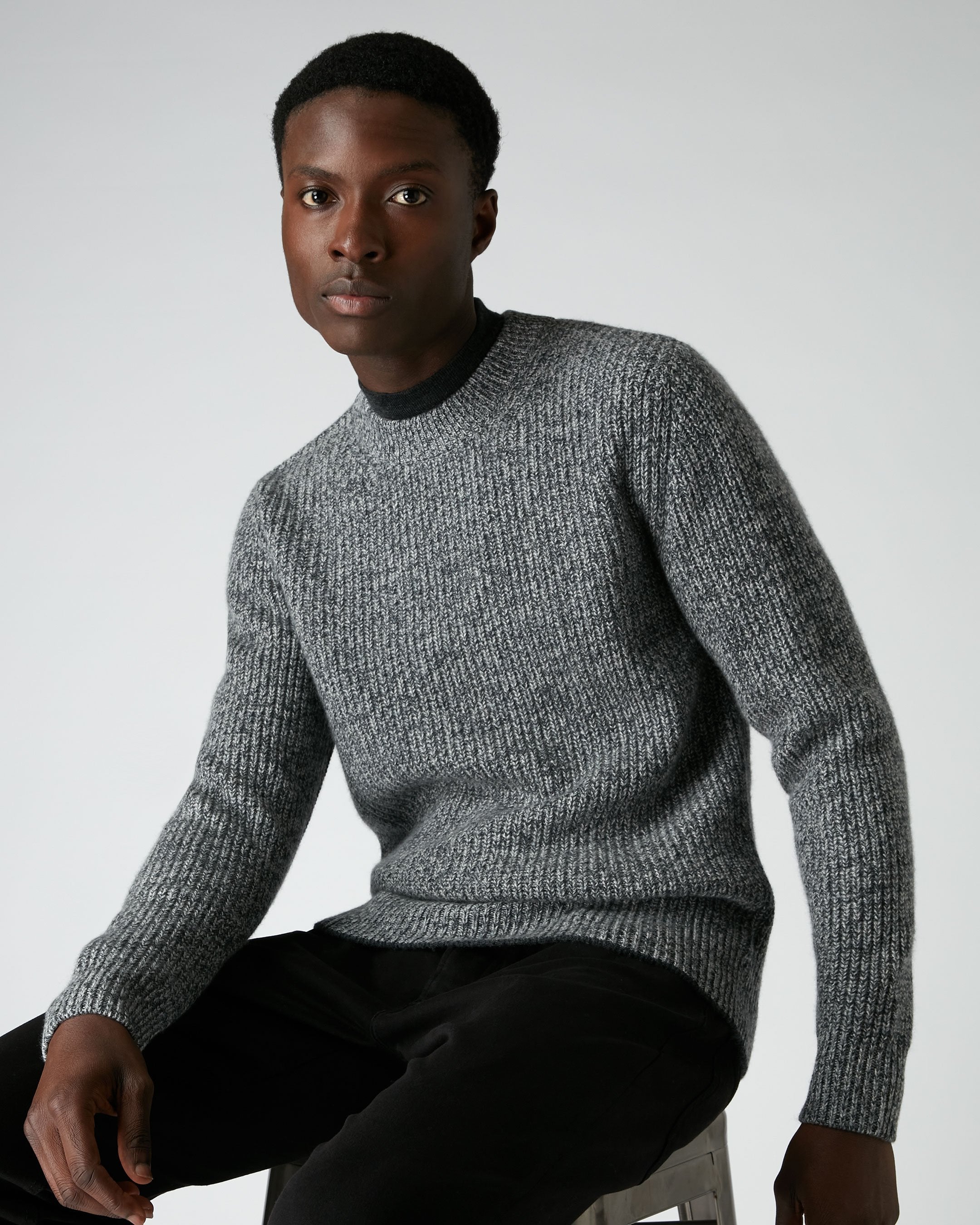 Grey marl outlet jumper