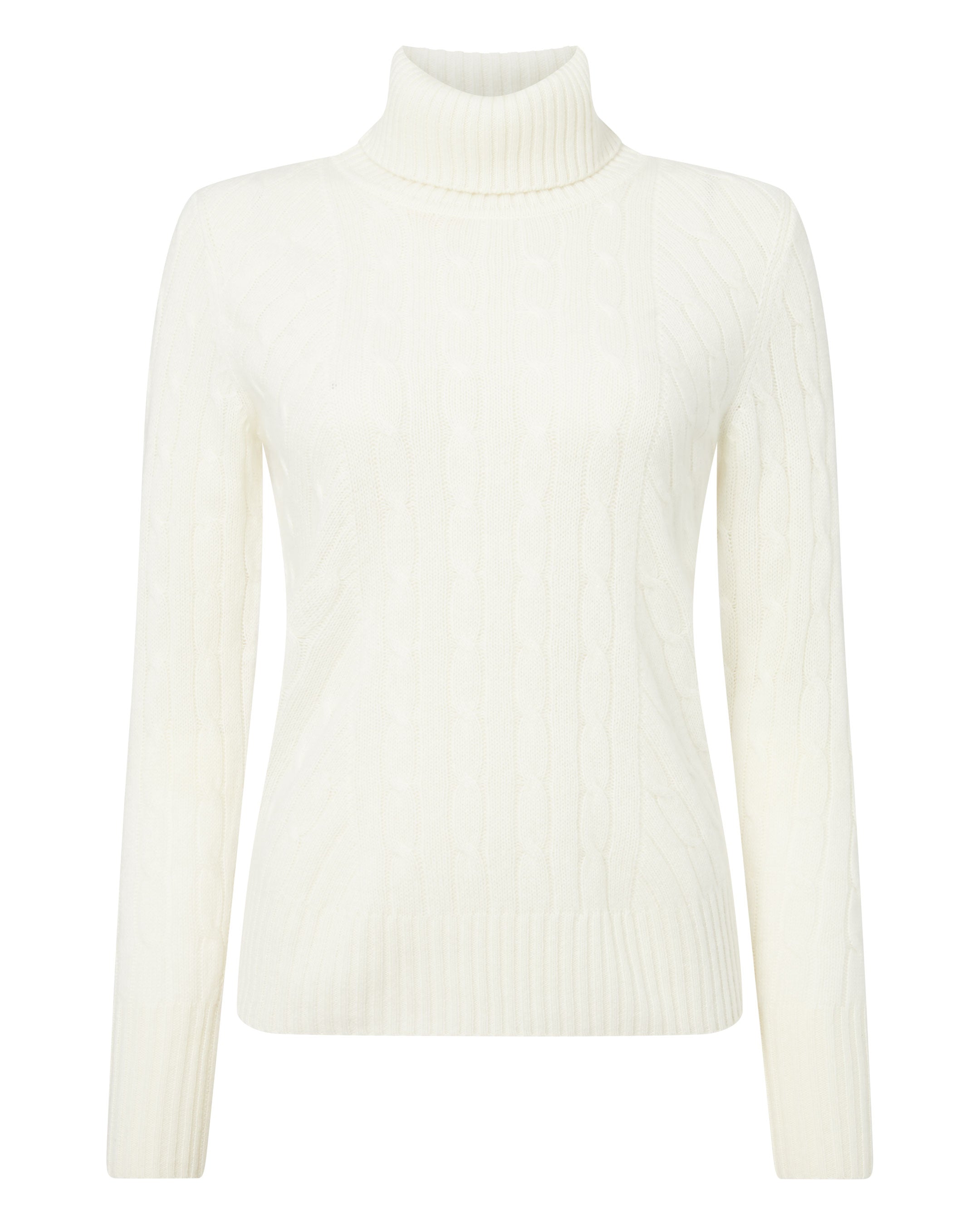 Ladies white 2025 roll neck top