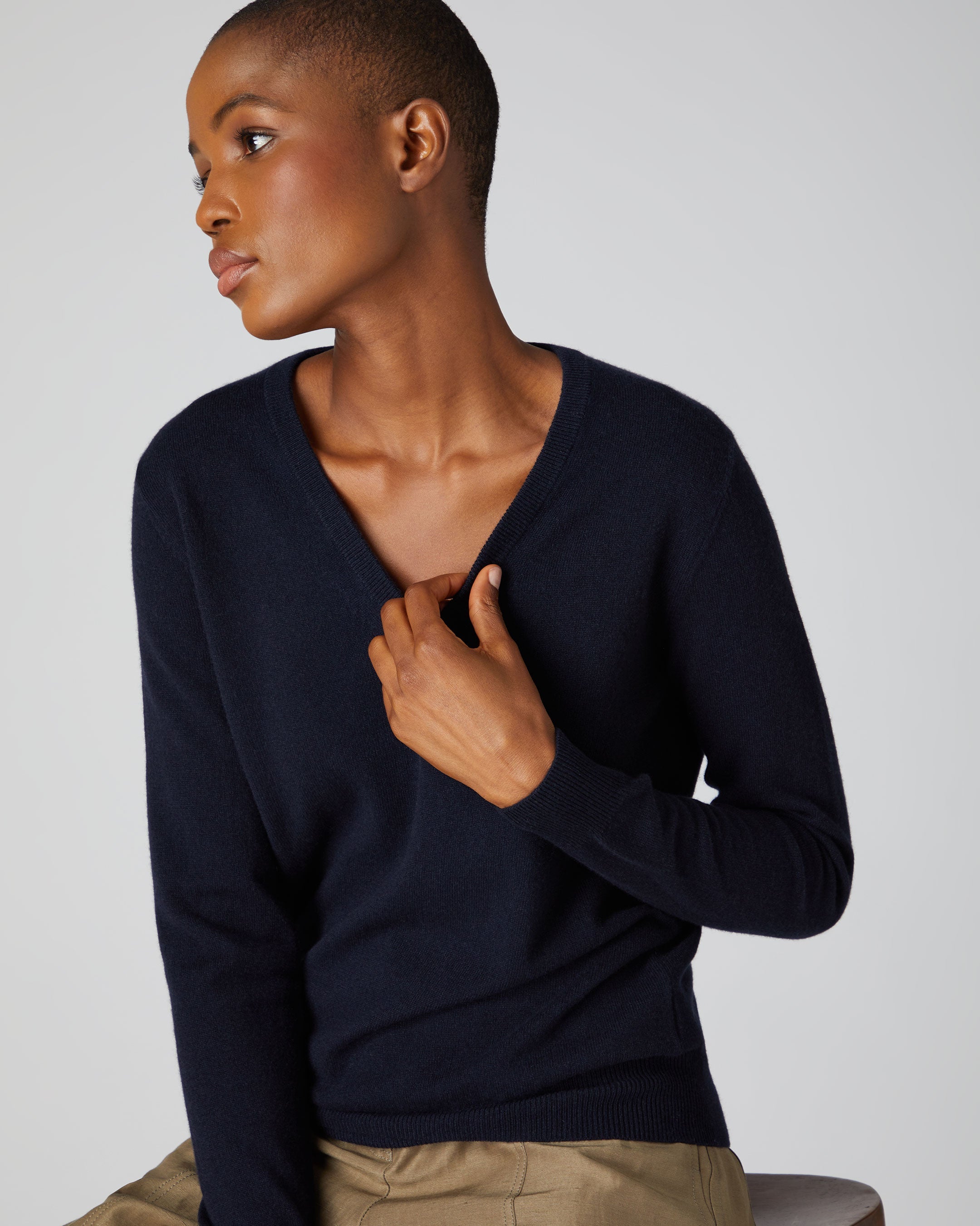 Navy blue v neck sweater hotsell