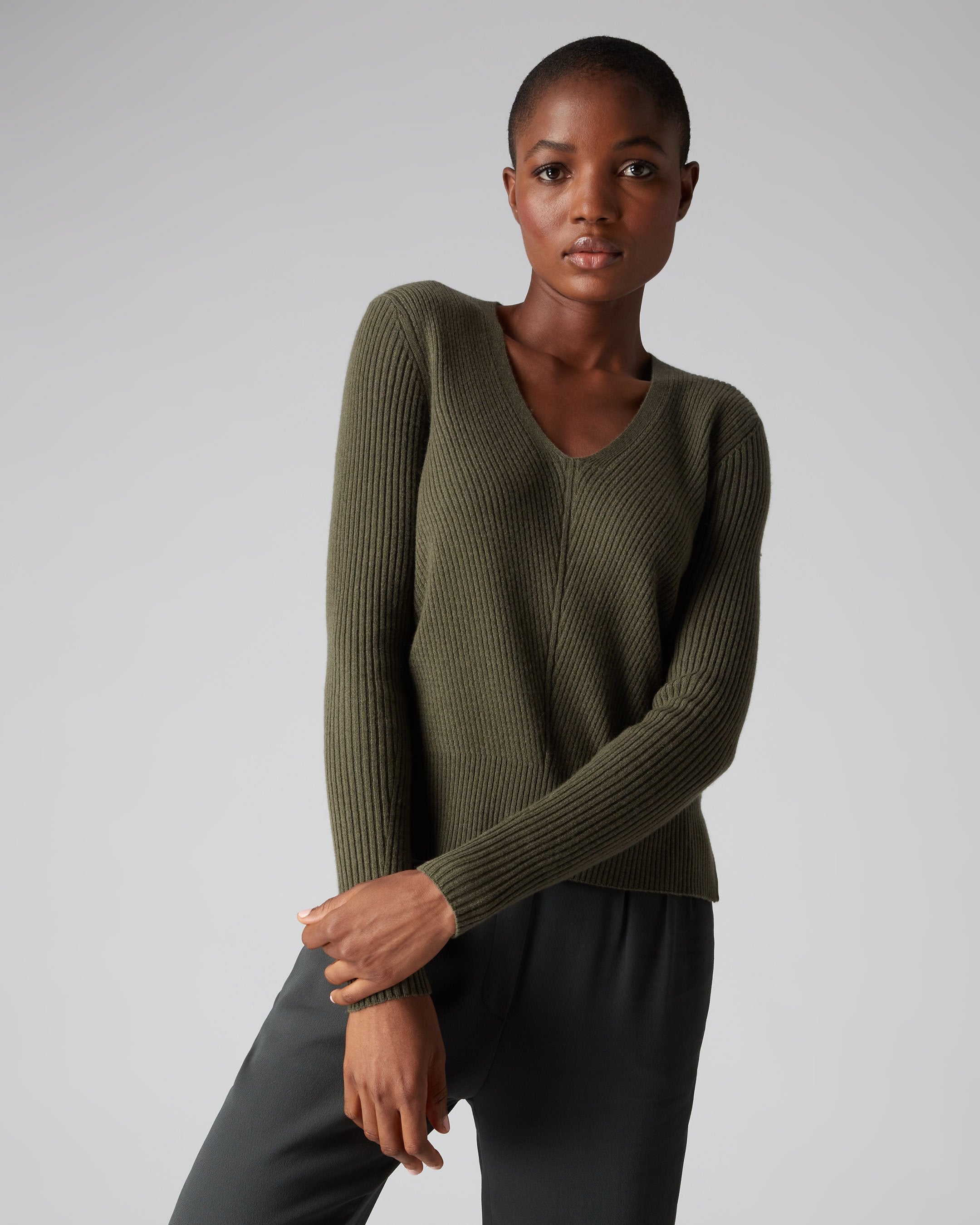 Green store cashmere sweater