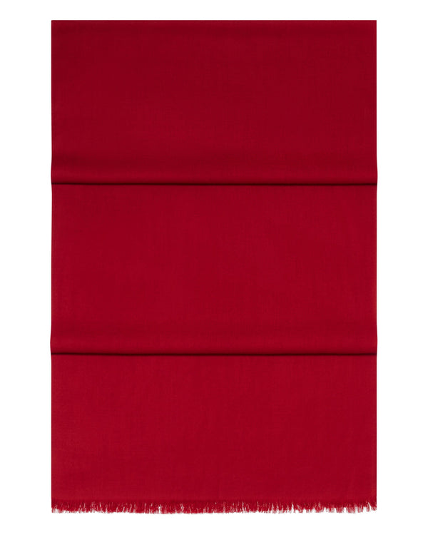N.Peal Women's Pashmina Cashmere Stole Ruby Red